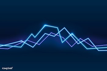 Neon blue graphic lines background vector | Free  vector - 2340650