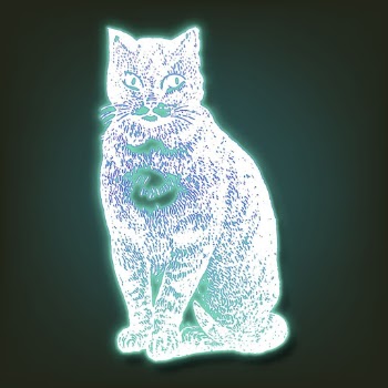 Neon cat clipart, animal aesthetic | Free PSD - rawpixel