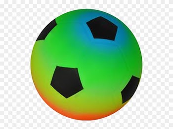 Neon Clipart Soccer Ball - Rainbow Soccer Ball