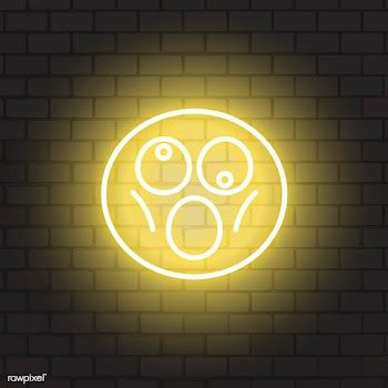 Neon crazy emoji | Free stock vector - 584101