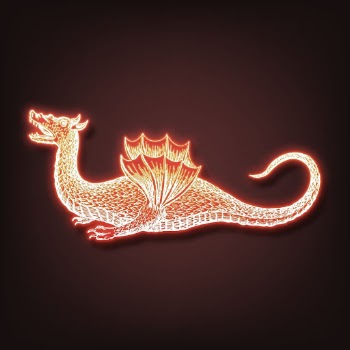 Neon dragon clipart, mythical creature | Free PSD - rawpixel
