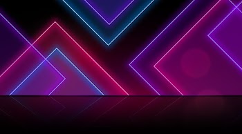 Neon geometrical shapes wallpaper Free Vector