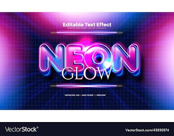 neon glow text effect