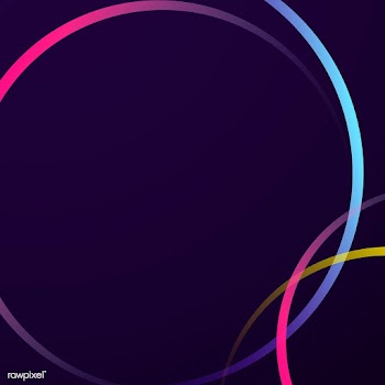 Neon gradient curve frame template vector | Free  vector - 2347811