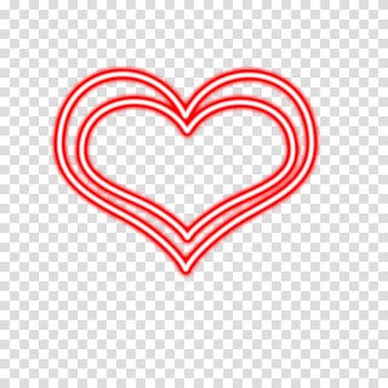 Neon Heart, Aki transparent background PNG clipart