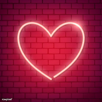 Neon heart illustration | Free stock vector - 558356