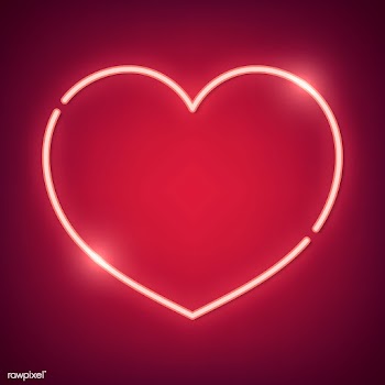 Neon heart illustration | Free stock vector - 558389