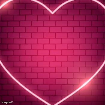 Neon heart illustration | Free stock vector - 558395