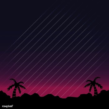Neon landscape background | Free stock vector - 599441