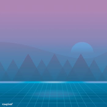 Neon landscape background | Free stock vector - 599444