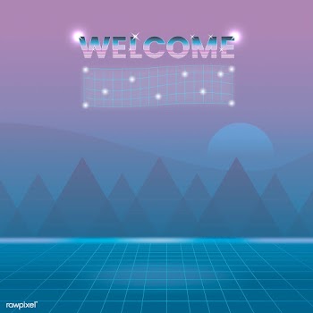 Neon landscape background | Free stock vector - 599445