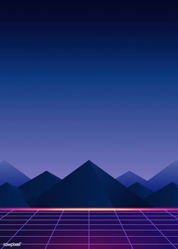 Neon landscape background | Free stock vector - 599448