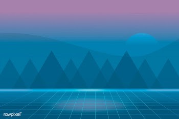 Neon landscape background | Free stock vector - 599454