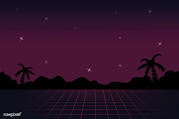 Neon landscape background | Free stock vector - 599490