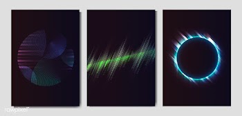 Neon light effect posters | Free stock vector - 544737