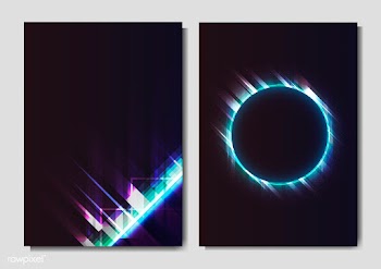 Neon light effect posters | Free stock vector - 544758