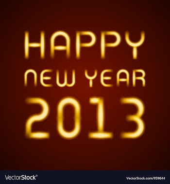 					Neon light happy new year message vector image														