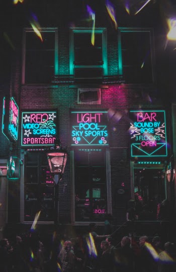 Neon Light Signages On Wall
