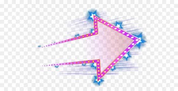 Neon lighting Arrow Icon - Free neon light effect arrow to pull material 