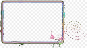Neon lighting Clip art - Colorful border 