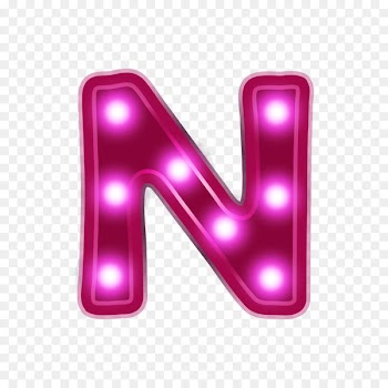 Neon lighting Letter - Red neon alphabet N 