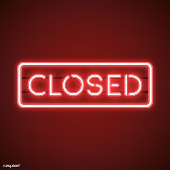 Neon lights closed sign | Free stock vector - 519403