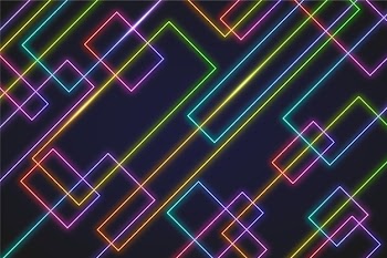 Neon lights wallpaper Free Vector