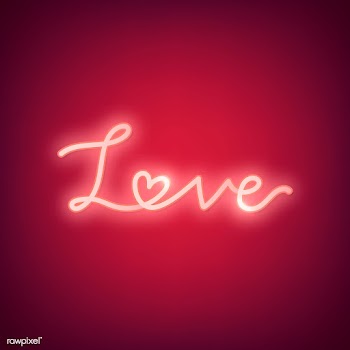 Neon love illustration | Free stock vector - 558358