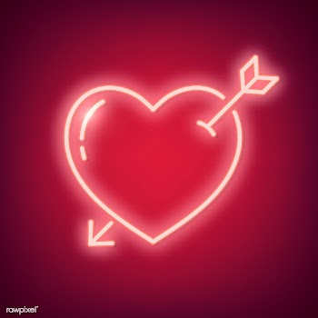 Neon love illustration | Free stock vector - 558371