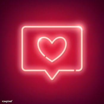 Neon love illustration | Free stock vector - 558383