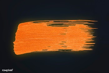 Neon orange brush stroke background | Free stock psd mockup - 552588