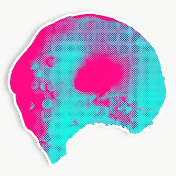 Neon pink donut with a bite layer | Free  transparent png - 2337747