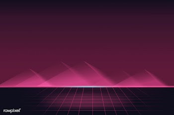 Neon pink ladscape | Free stock vector - 599467