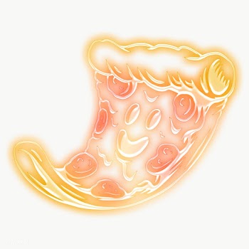 Neon pizza sticker design element | Free  transparent png - 2354377
