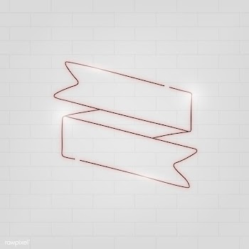 Neon ribbon banner | Free stock vector - 843058