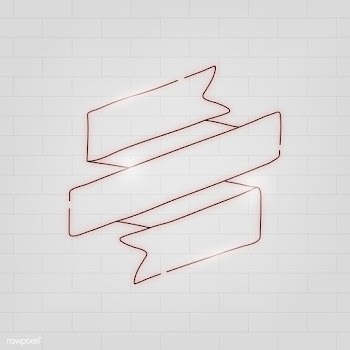 Neon ribbon banner | Free stock vector - 843064