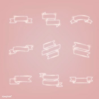 Neon ribbon banners | Free stock vector - 843069