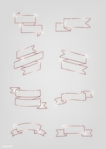 Neon ribbon banners | Free stock vector - 843070