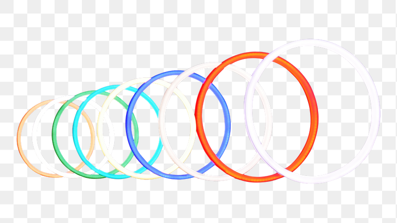 Neon ring lights png sticker, | Free PNG - rawpixel