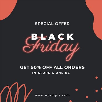 Neon sale template, Black Friday | Free PSD Template - rawpixel