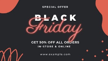 Neon sale template, Black Friday | Free PSD Template - rawpixel