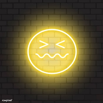 Neon sick emoji | Free stock vector - 584098