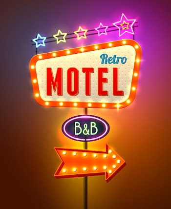 Neon sign seamless pattern