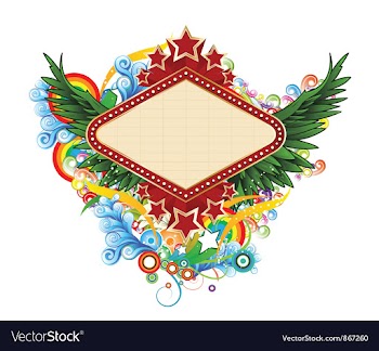 Neon sign with wings vector image
