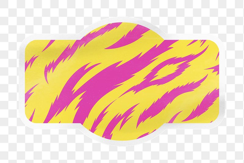 Neon tiger png animal print, | Free PNG - rawpixel
