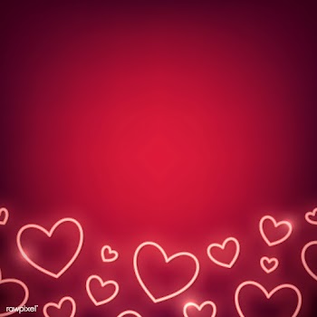 Neon valentine's day illustration | Free stock vector - 558396