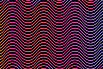 Neon wavy&nbsp;psychedelic background Free Vector