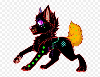 Neon Wolf Echo By Snow The Majestic - Illustration
