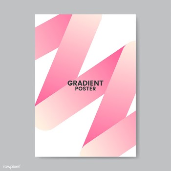 Neon zigzag gradient poster design | Free stock vector - 458290