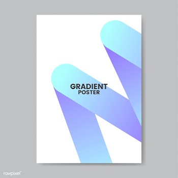 Neon zigzag gradient poster design | Free stock vector - 458292